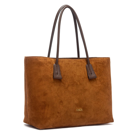 Women's Tote Bag 2026 Spring Brown Anti Velvet Large Capacity Handbag Commuter Women's Bag