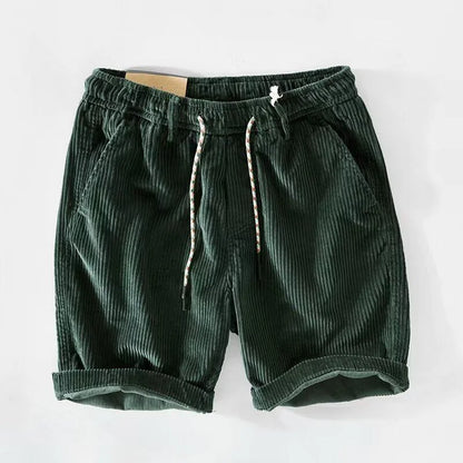 2026 Summer Casual Corduroy Y2K Shorts For Men American Retro Loose Straight Short Pants High Street Fashion Gym Bermudas