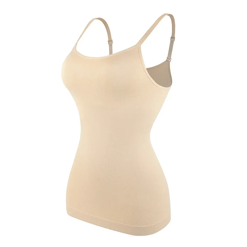 Seam-free Camisole Vest Shapewear Bodysuit for Women Tummy Control Butt Lifting Body Shaper Smooth Invisible Slimming Underwear