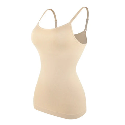 Seam-free Camisole Vest Shapewear Bodysuit for Women Tummy Control Butt Lifting Body Shaper Smooth Invisible Slimming Underwear
