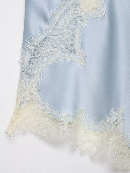 Sexy Women Asymmetrical Lace Slip Tops Summer Female Backless Sleeveless Off Shoulder Underwear Tanks Elegant Beach Camisole
