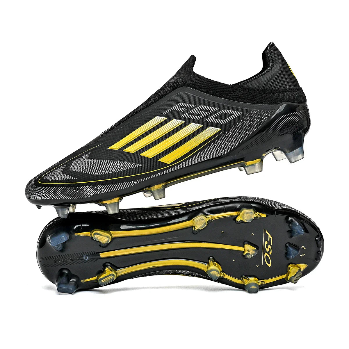 New Men Soccer Shoes Cleats Outdoor Sport Football Boots Non Slip Training Boys Breathable Adult Long Spikes Match Comfortable
