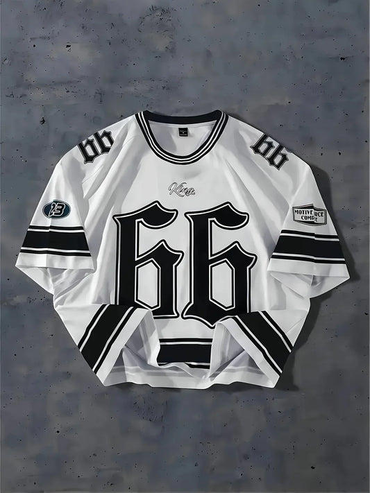 Summer 2025 new men's T-shirt, casual round-neck T-shirt, Chicago letter print pattern polyester pullover, summer daily outdoor