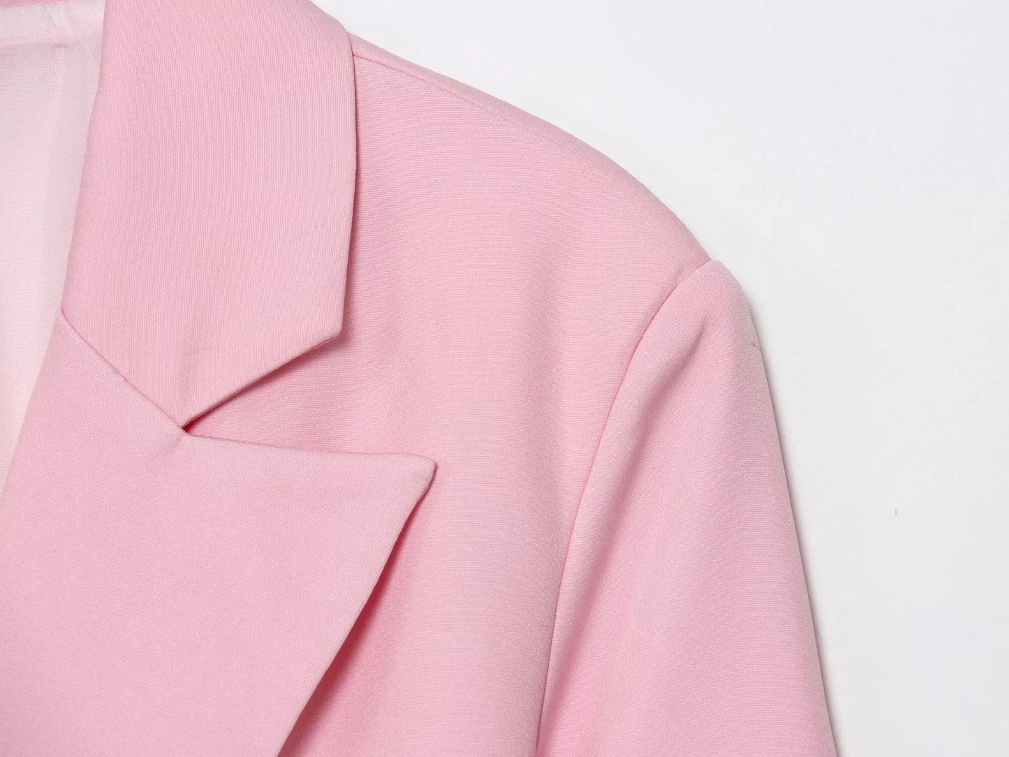 Women Notched Lapel Blazer with Floral Rose Belt Waist Tie Slim Long Sleeve Suit Jacket