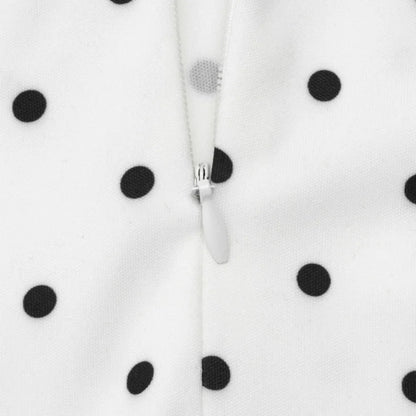 White Polka Dot Long Dress Summer Sexy High-Waisted Vintage Print Sleeveless Dress Casual Party Vacation New Women Dress