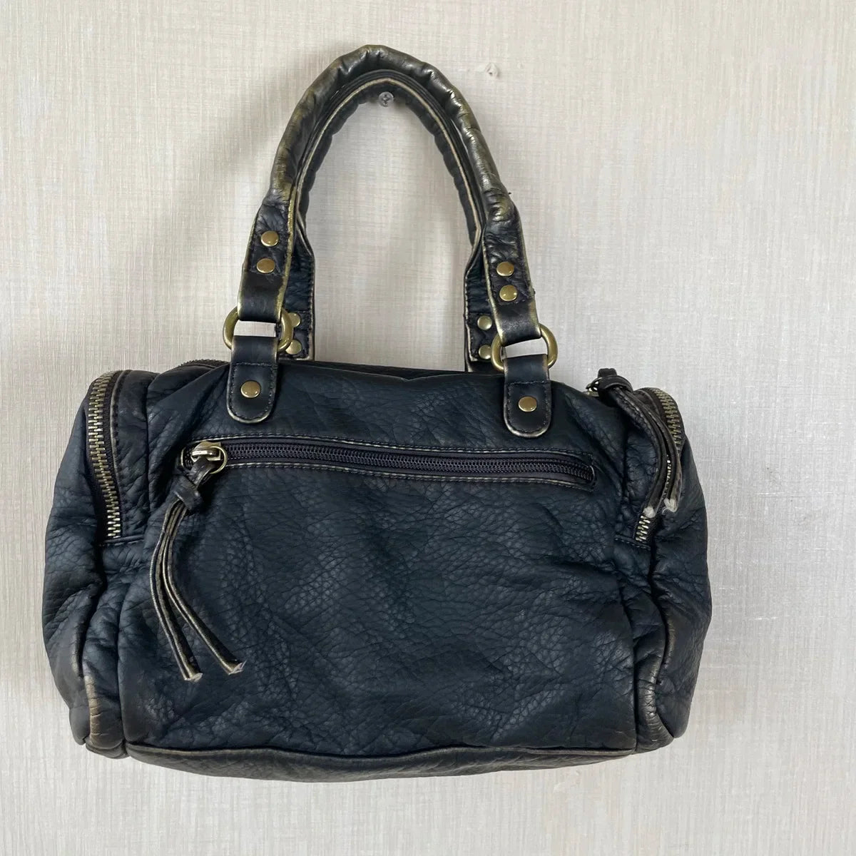 Vintage Women Handbags Small Satchel Top-handle Boston Bag PU Shoulder Bag Fashion Dumpling Pack Multi-pockets Shoulder Bags