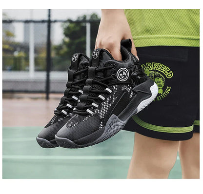 Kids Basketball Shoes Legendary Number Children's Anti-Slip Breathable Outdoor Sports Sneakers for Boys Daily Training Exercise