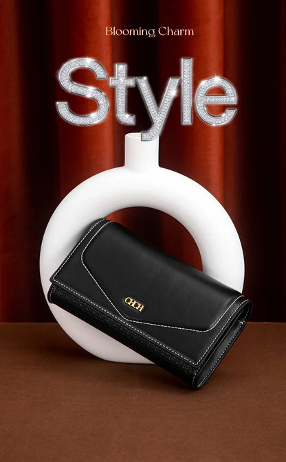 Woman Shoulder Bag Black New Black Simple Magnetic Buckle Flip Small Square Bag