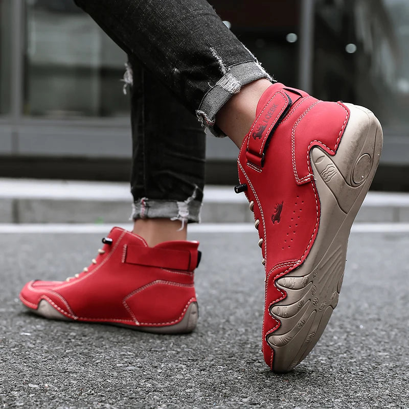 Outdoor Hiking Shoes with Wear-resistant High Top Design Sports Shoes with Comfortable Foot Feel Casual Life 2025 White Boots