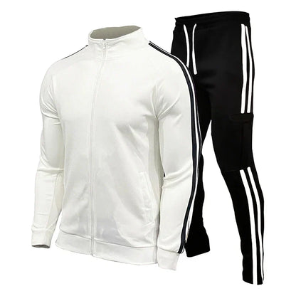 2025 men's new jogging suit, sweater, hoodie, jacket, sweatpants, 2-piece suit, men's fashion casual autumn and winter jacket.