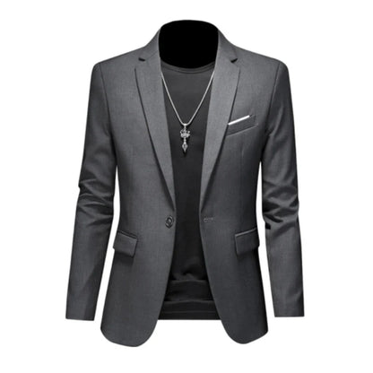 15-color boutique fashion suit 6XL men's slim groom wedding suit jacket business office suit casual solid color suit jacket