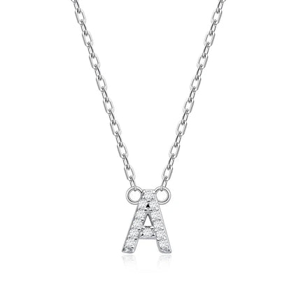 Letter Customized Products Moissanite Necklace for Women Small Size Pendant 925 Sterling Silver Jewelry By Shiran Aloni