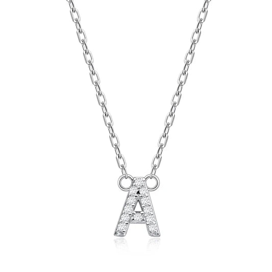 Letter Customized Products Moissanite Necklace for Women Small Size Pendant 925 Sterling Silver Jewelry By Shiran Aloni