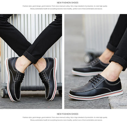 Men's casual business shoes flat shoes men's shoes handmade casual shoes British business people dress casual shoes plus size 47