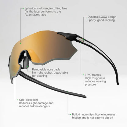 Cycling Glasses Photochromic/Polarized UV400 Sunglasses MTB Road Bike Eyewear Windproof Goggles Protection Eyewear