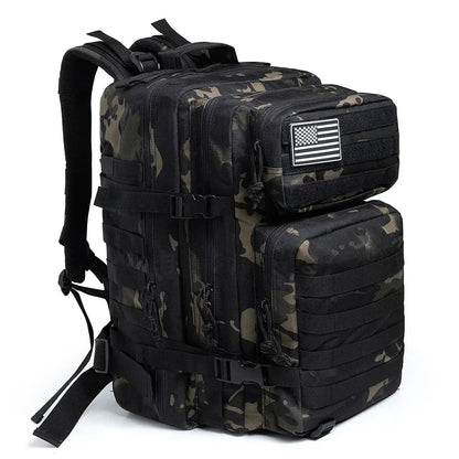 45L Tactical Backpack Large Capacity Outdoor Rucksack 3 Day Fitness Hiking Bag Hiking Camping Gear Backpacks