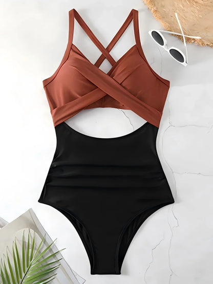 2026 Plain Ruched Swimsuit Women One Piece Solid Swimwear Female Beachwear Bathers Bathing Swimming Swim Bodysuit Summer