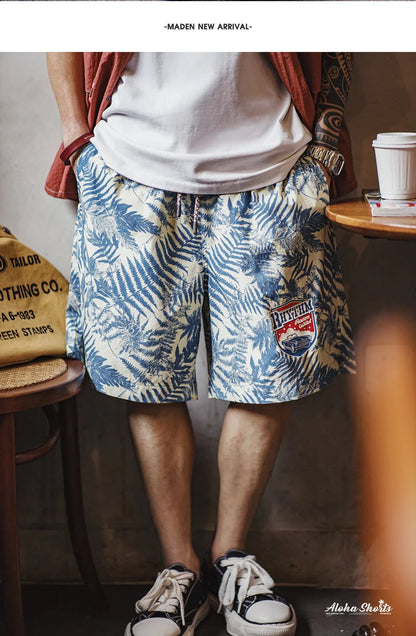Men Beach Shorts Loose Casual Style Thin Breathable Seaside Vacation Short for Men's Summer Board shorts Men swimwear