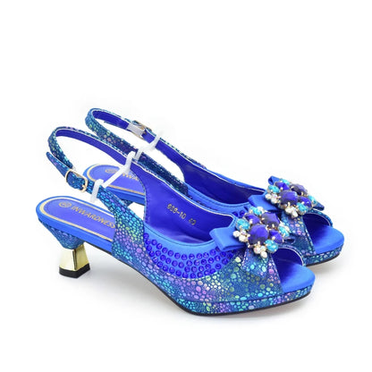 Latest Bride Shoes Designer Shoes and Bag Elegant Handbags and Medium Heel Shoes Beautiful Handmade Flowers for Wedding Party