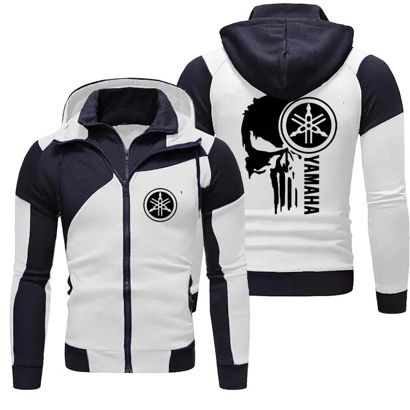 logo motorcycle racing team 2026 new men's double-layer zipper hooded outdoor extreme sports enthusiast hooded sweatshirt