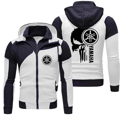 logo motorcycle racing team 2026 new men's double-layer zipper hooded outdoor extreme sports enthusiast hooded sweatshirt