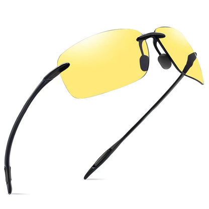 Sports Sunglasses for Men Women Tr90 Rimless Frame for Running Fishing Golf Driving MJ8009