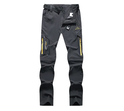 Mens Hiking Pants Convertible Lightweight Quick Dry Zip Off Fishing Safari Camping Travel Boy Scout Pants
