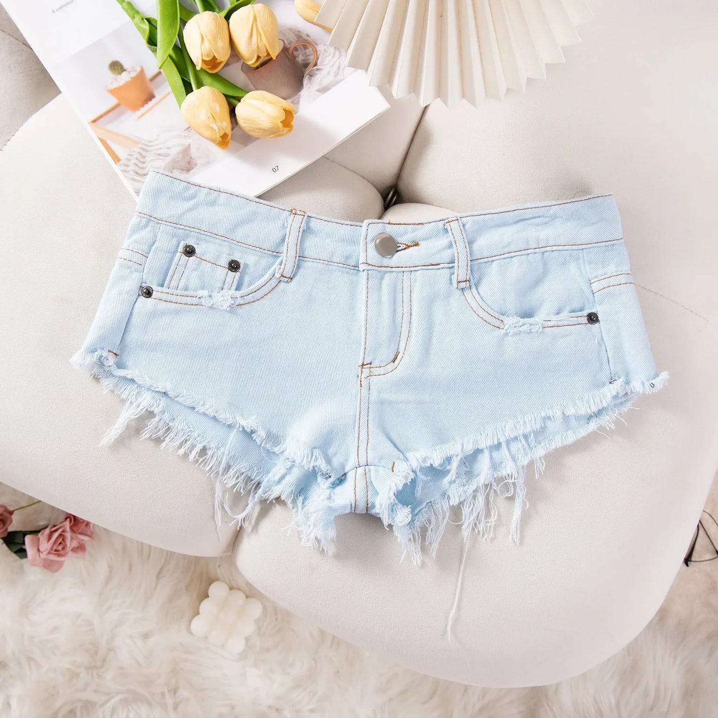 26 New Summer Fashion Sexy Low Waist Ripped Women's Denim Shorts Hot Pants Jeans Booty Shorts