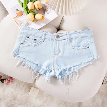 26 New Summer Fashion Sexy Low Waist Ripped Women's Denim Shorts Hot Pants Jeans Booty Shorts