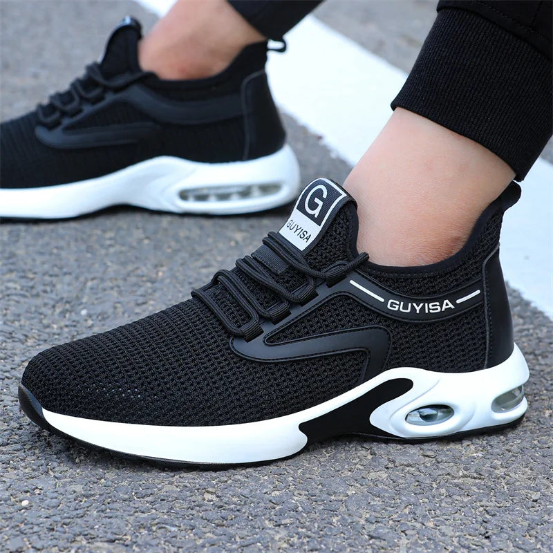 35-50 Air Cushion Working Shoes For Men Anti-Smashing Steel Toe Puncture Proof Construction Safety Shoes Sneakers Male Footwear