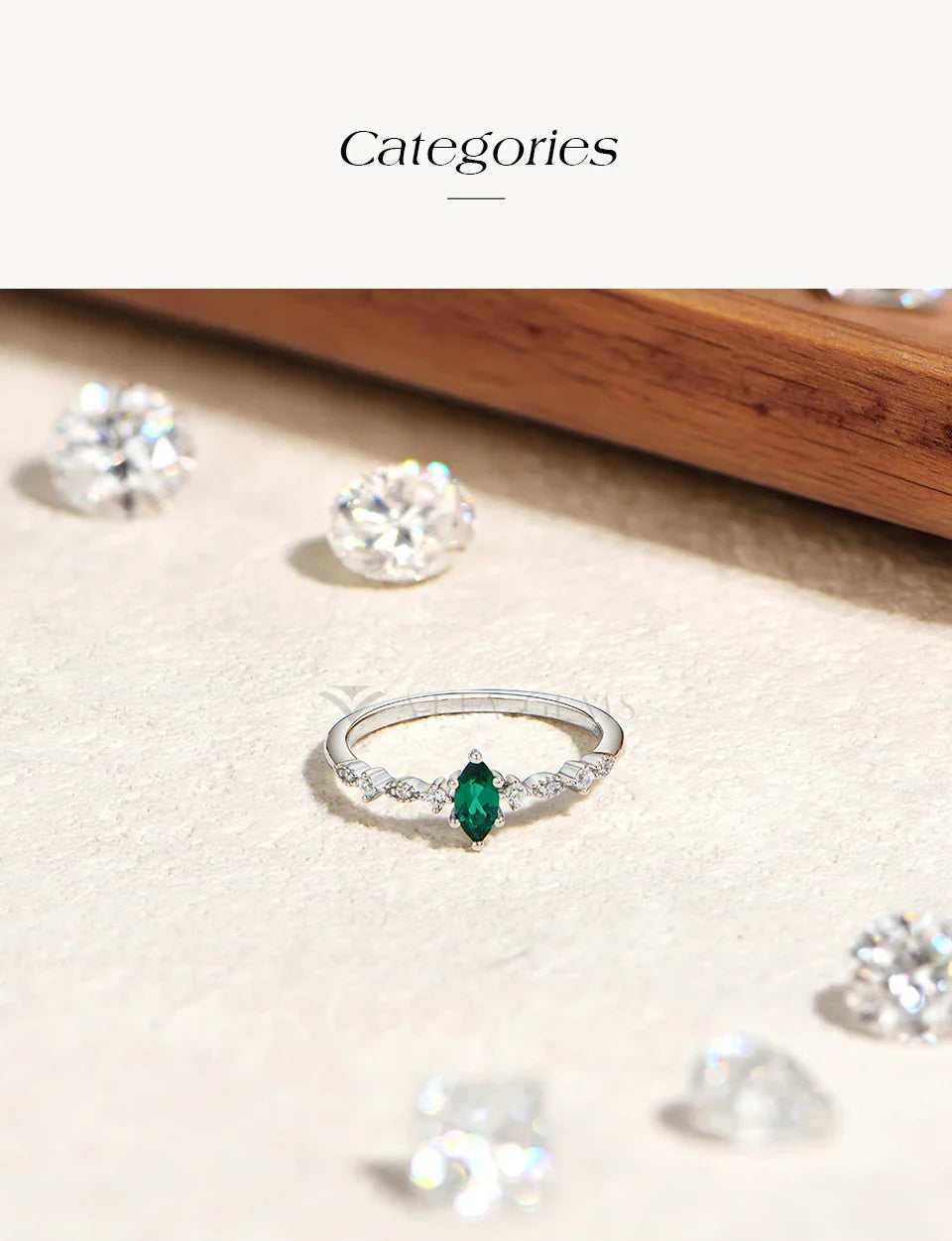 S925 Silver Stackable Zircon Ring Inlaid With 3*6mm Marquise Cut Lab Zambian Emerald ForWomen Daily Wear Trendy Jewelry