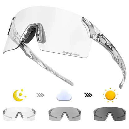 Photochromic Sunglasses Cycling Blue Outdoor Sports Bike Glasses Red Man MTB Fishing Glasses Eyewear Bicycle Goggles 2024
