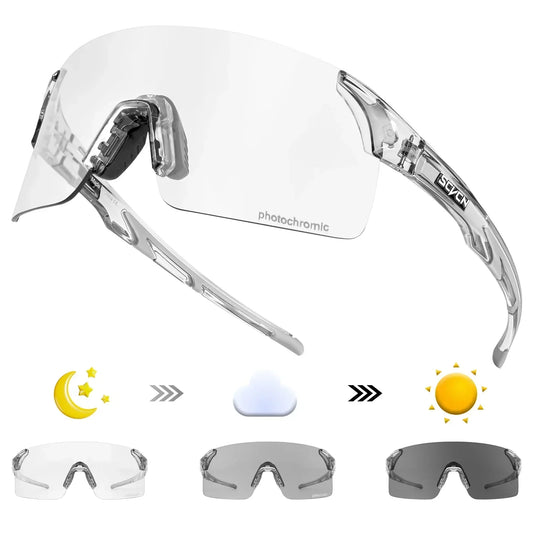 Photochromic Sunglasses Cycling Blue Outdoor Sports Bike Glasses Red Man MTB Fishing Glasses Eyewear Bicycle Goggles 2024