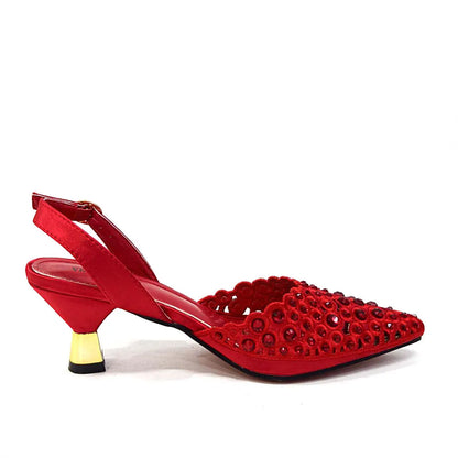High Quality African Wedding Shoes Summer Sandals for Wedding 2025 Sexy Pumps Rhinestone Fashion Women Wedding Shoes