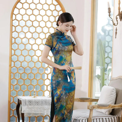 Fashion Clothes Party Vintage Casual Summer Elegant Traditional Chinese Clothing Cheongsams Chinese Dress Qipao Ethnic Style