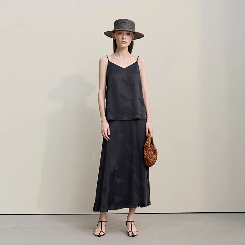 Long Skirts For Women 2026 Spring New Elegant Chinese Style Jacquard Skirt Women's Casual Loose Umbrella Skirt 12651008