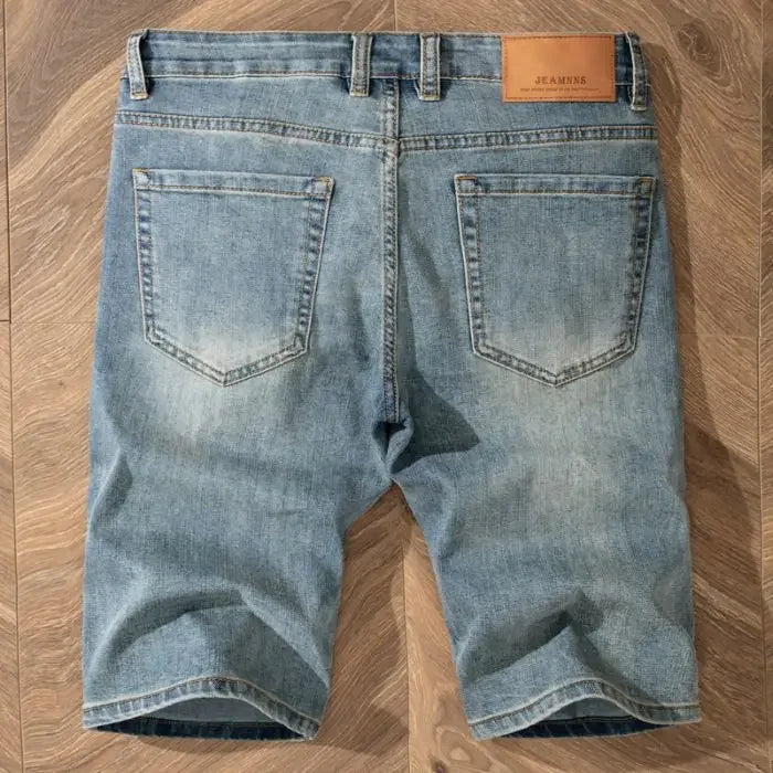 2025 Summer Brand Stretch Thin Bermuda Masculina Cotton Denim Jeans Jorts Men Knee Length Soft Ropa Hombre Shorts