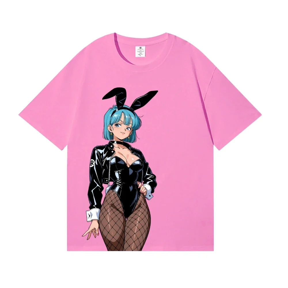 2026 New Dragon Ball Bulma Japanese Style Classic Tee High-quality Streetwear T-shirts Suitable for Both Men Women Summer Tshirt