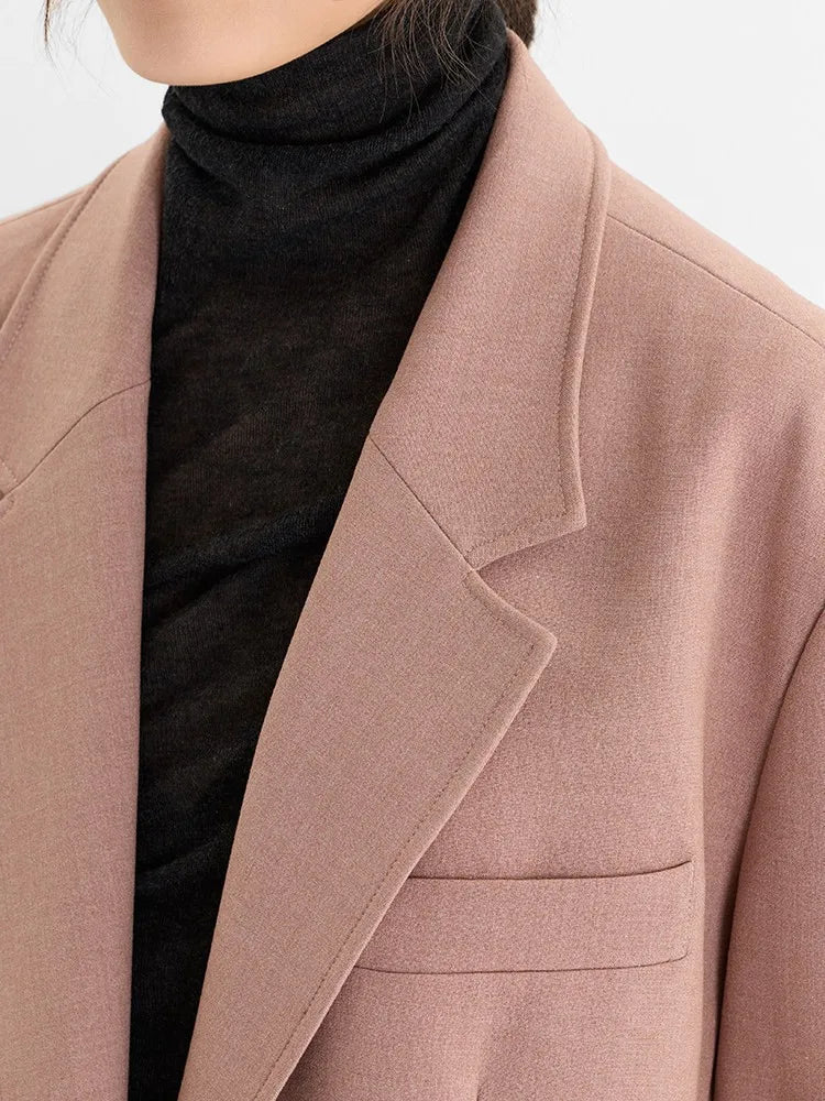 A Must-Have for Commuting~ 2026 Spring Women's Plus-Size Casual Blazer with Shoulder Pads, Oversized Loose Fit with a High-End Feel