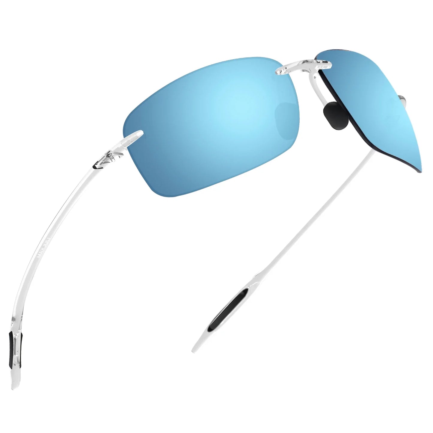 Sports Sunglasses for Men Women Tr90 Rimless Frame for Running Fishing Golf Driving MJ8009