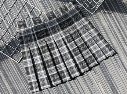 Plaid Half Length Skirt Women's A-line Short Skirt High Waist Girl Skirt Ropa Mujer Mini Skirts Clothes for Women