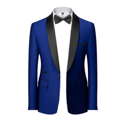 2026 Men's Skinny Terno Masculino, Formal Slim Fit Tuxedo Prom Suit / Male Groom Wedding Blazers High Quality Dress Jacket Coat