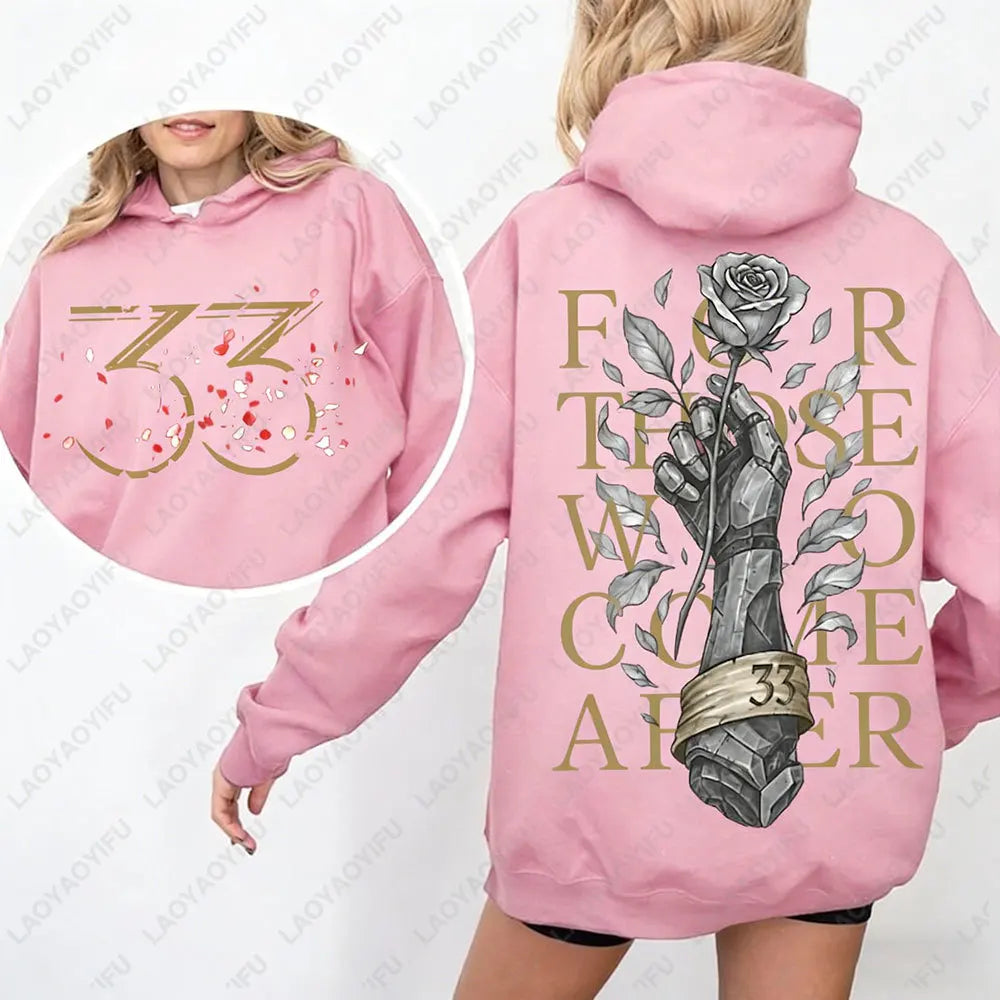 Expedition 33 for Those Who Come After Quote Gamer Hoodie Gustave Clair Obscur Fan Women Sweatshirt Game Tribute Apparel Hoodie