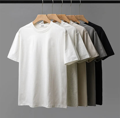 Upf50+ Sorona Fabric Coolness T-Shirt Men Short Sleeve Summer Sun Ice Silk Solid Color Antibacterial Tshirt Men's Clothes