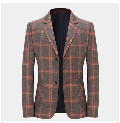 New style suit jacket - men's horizontal stripe business casual fashionable shirt - slim fit men's suit jacket