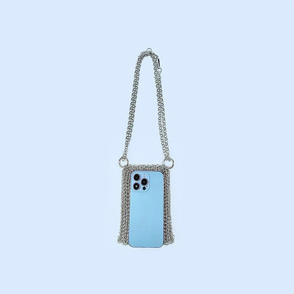 Metallic Hauberk Shoulder Bag Woven Ring Tote Chain Mail Designer Purses and Handbags Handmade Hollow Crossbody Bags for Women