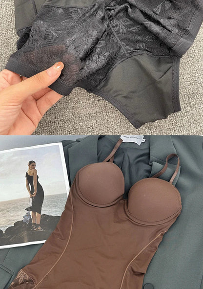 Women Corset Shapewear Bodysuit Tummy Control Tight Slimming body Shaper Bodysuit with Bras
