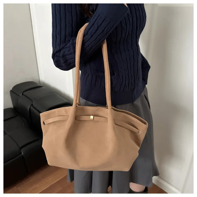 Autumn Women Leisure Shoulder Bag Comfortable and Versatile Texture Crossbody Tote Handle Bag Fashion Luxury Simple Storage Bag