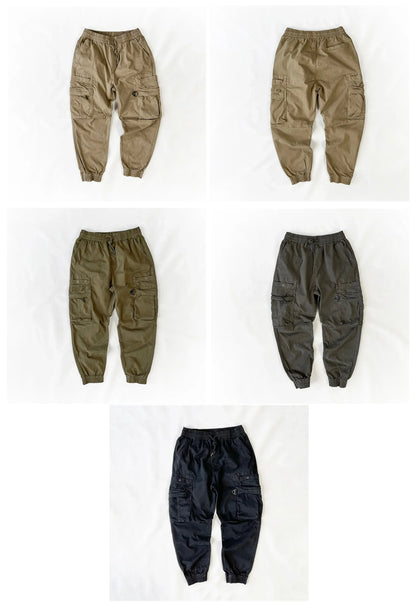 American Vintage Functional Cargo Pants Men Clothing High Quality Khaki Casual Jogging Pants Harajuku Tactical Joggers Trousers