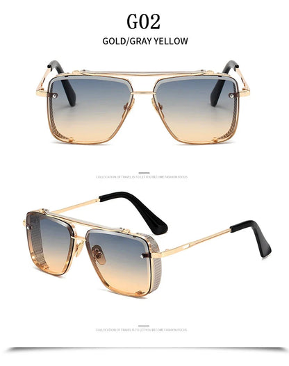 Square Punk Sunglasses For Men Vintage Steampunk Sunglasses Women Trendy Retro Luxe Fashion Glasses Gafas De Sol Hombre Oculos